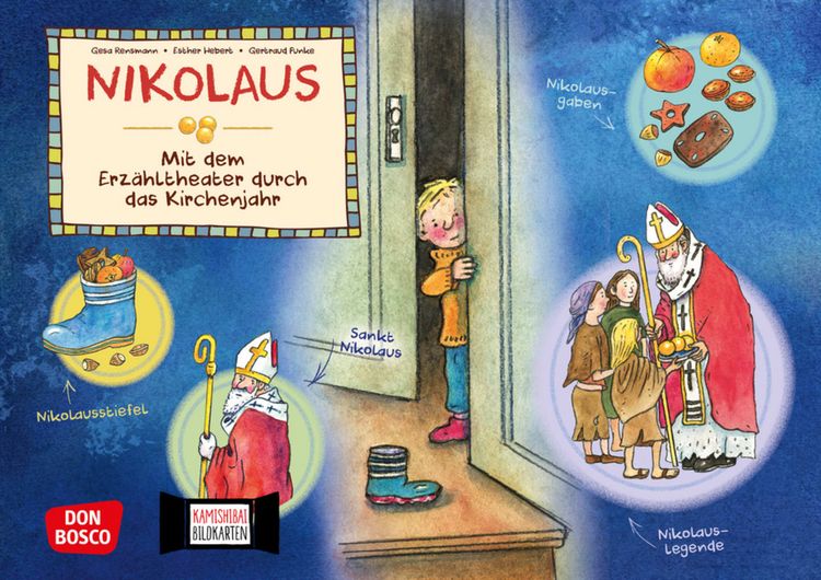 Produktbild: Nikolaus. Kamishibai Bildkartenset.