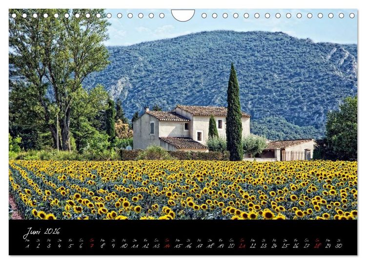 Produktbild: Provence romantique (Wandkalender 2026 DIN A4 quer), CALVENDO Monatskalender
