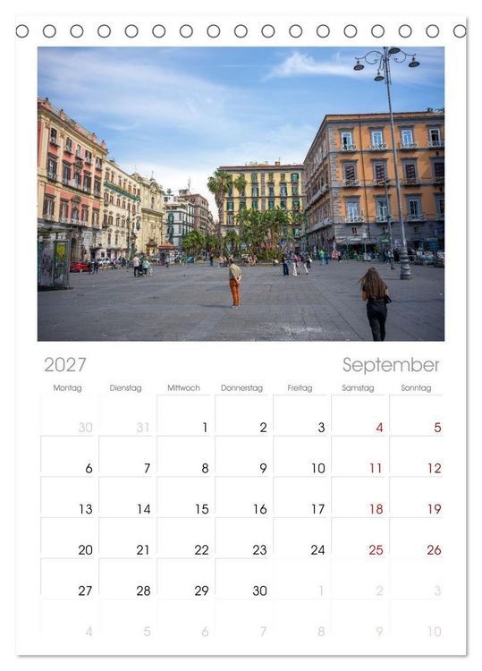 Produktbild: Tischplaner 2027 - Wundersch&ouml;nes Neapel - Bella Napoli (A5 Tischkalender zum Aufstellen) CALVENDO