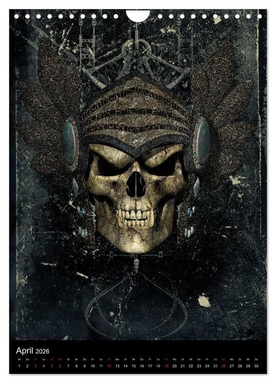 Produktbild: S.O.D. - Skulls Of Death Vol. I - Totenkopf Artworks (Wandkalender 2026 DIN A4 hoch), CALVENDO Monatskalender
