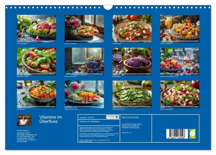Produktbild: Vitamine im &Uuml;berfluss (Wandkalender 2026 DIN A3 quer), CALVENDO Monatskalender