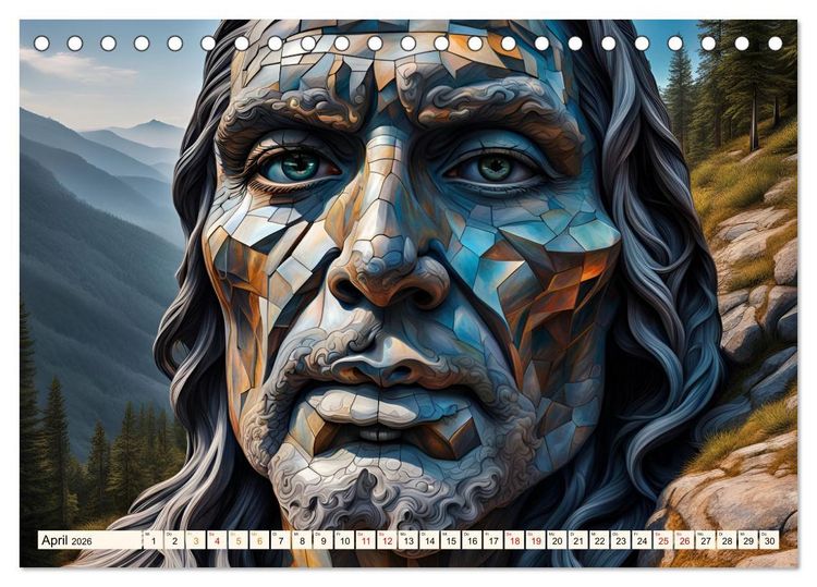 Produktbild: Berg Charaktere (Tischkalender 2026 DIN A5 quer), CALVENDO Monatskalender