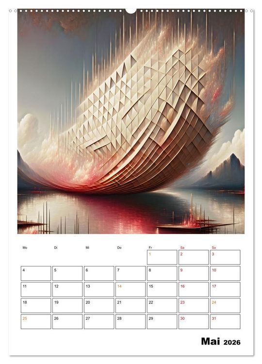 Produktbild: Geflochtene Kunstwelten (hochwertiger Premium Wandkalender 2026 DIN A2 hoch), Kunstdruck in Hochglanz