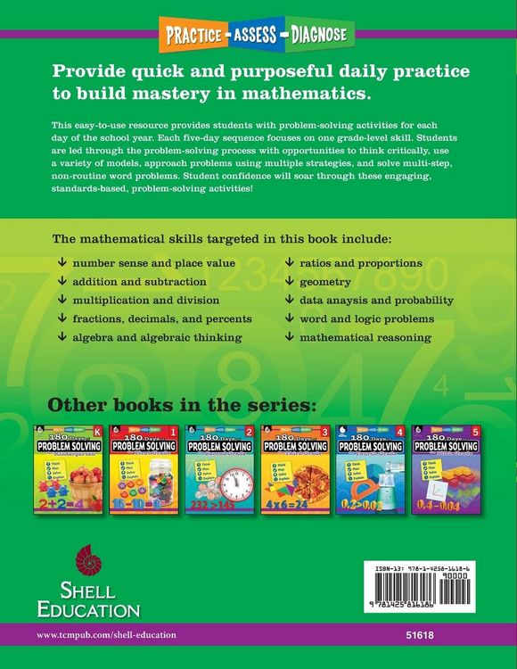 Produktbild: 180 Days of Problem Solving for Sixth Grade