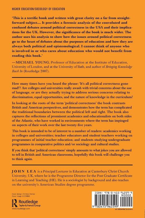 Produktbild: Political Correctness and Higher Education