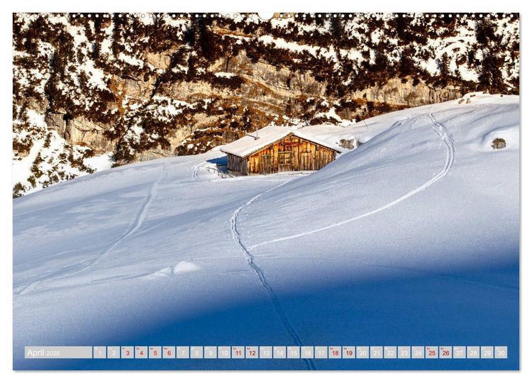 Produktbild: Lech am Arlberg - Winterzauber f&uuml;r das ganze Jahr (Wandkalender 2026 DIN A2 quer), CALVENDO Monatskalender