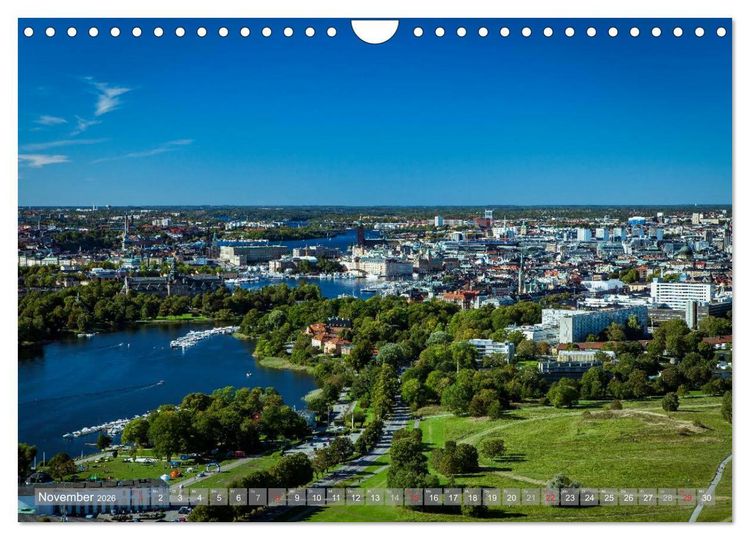Produktbild: Stockholm - Nordische Sch&ouml;nheit (Wandkalender 2026 DIN A4 quer), CALVENDO Monatskalender