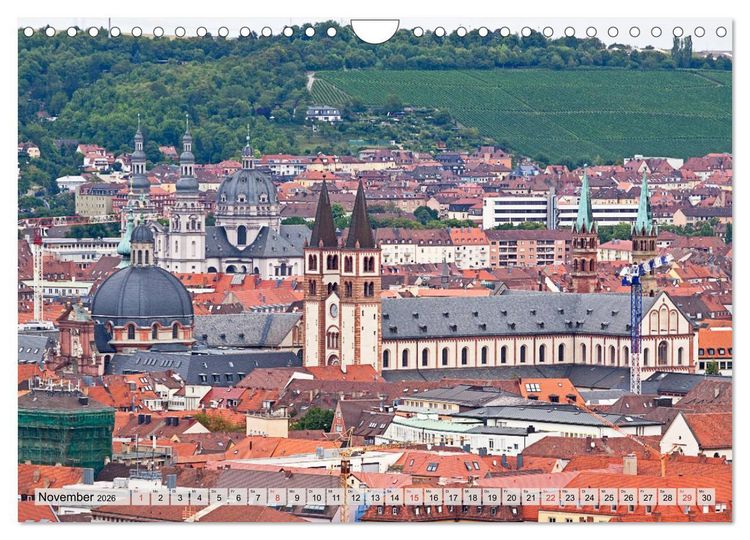 Produktbild: W&Uuml;RZBURG - ALTSTADT IMPRESSIONEN (Wandkalender 2026 DIN A4 quer), CALVENDO Monatskalender