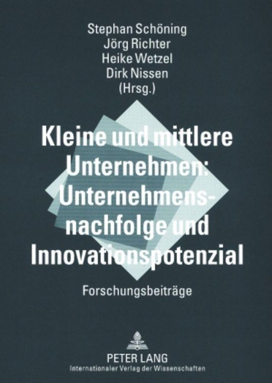 Produktbild: Kleine und mittlere Unternehmen: Unternehmensnachfolge und Innovationspotenzial