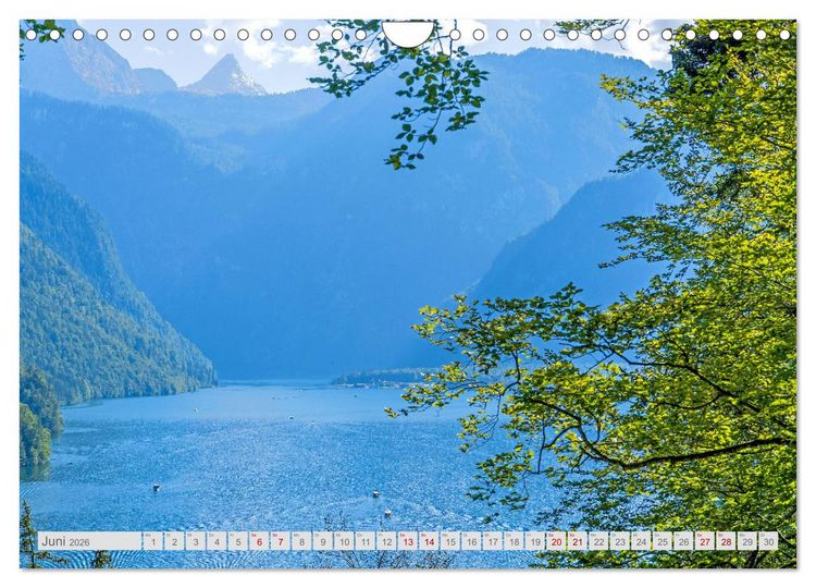 Produktbild: Malerische Seen in Bayern (Wandkalender 2026 DIN A4 quer), CALVENDO Monatskalender