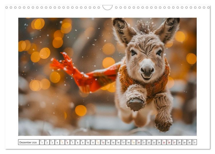 Produktbild: Lustige Eselgeschichten (Wandkalender 2026 DIN A3 quer), CALVENDO Monatskalender