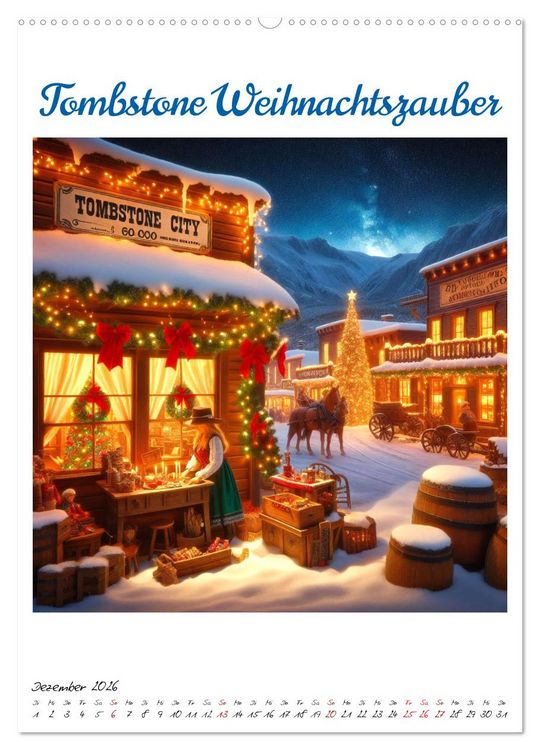 Produktbild: Wild-West Family - Yee-haw! K&uuml;nstliche Impressionen: Ein Jahr im Wilden Westen (hochwertiger Premium Wandkalender 2026 DIN A2 hoch), Kunstdruck in Hochglanz