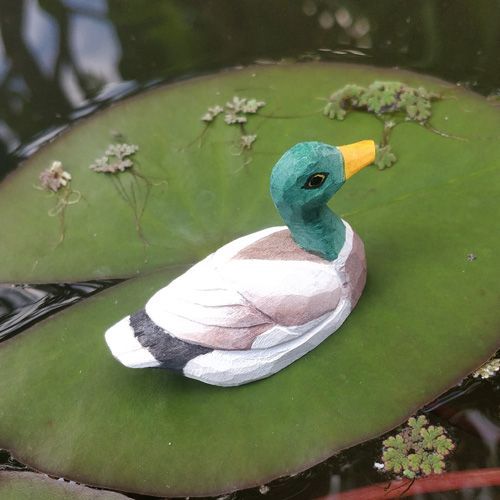 Produktbild: Wudimals A040602 - Ente, Duck, handgeschnitzt aus Holz