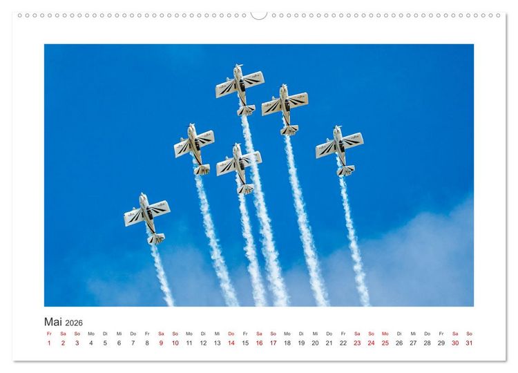 Produktbild: Helden der L&uuml;fte (hochwertiger Premium Wandkalender 2026 DIN A2 quer), Kunstdruck in Hochglanz