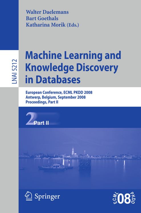 Produktbild: Machine Learning and Knowledge Discovery in Databases