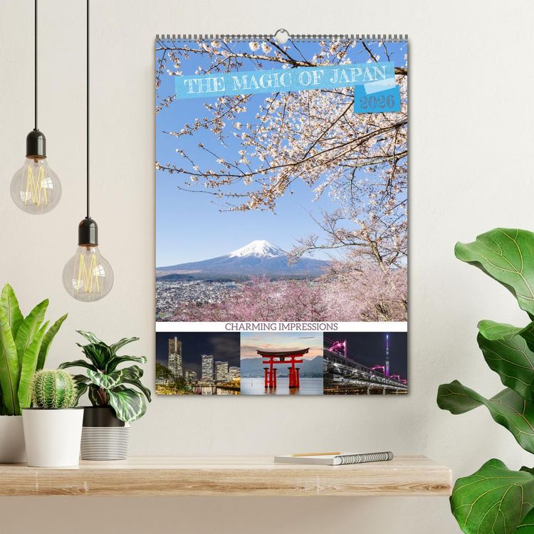 Produktbild: THE MAGIC OF JAPAN Charming impressions (Wall Calendar 2026 DIN A2 portrait), CALVENDO 12 Month Wall Calendar