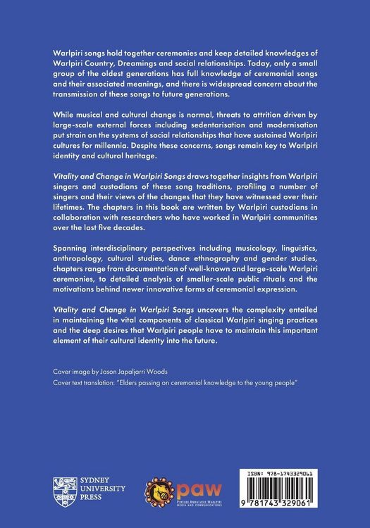 Produktbild: Vitality and Change in Warlpiri Songs