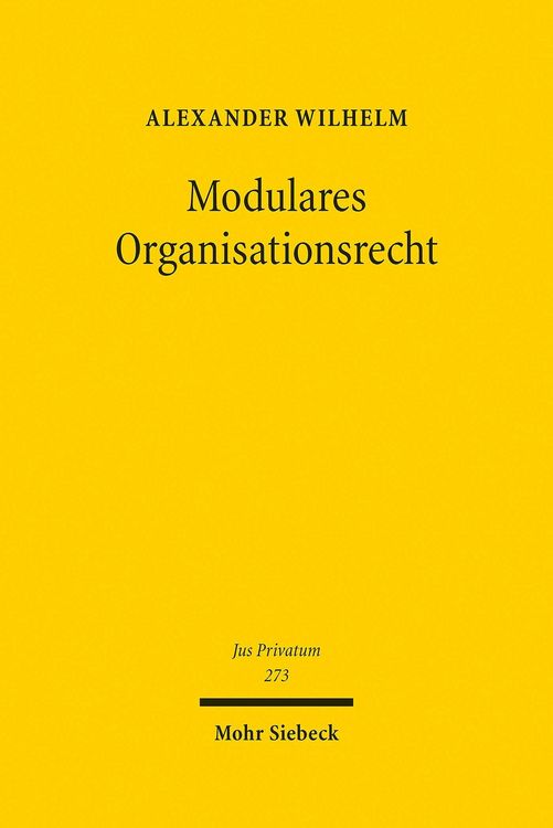 Produktbild: Modulares Organisationsrecht