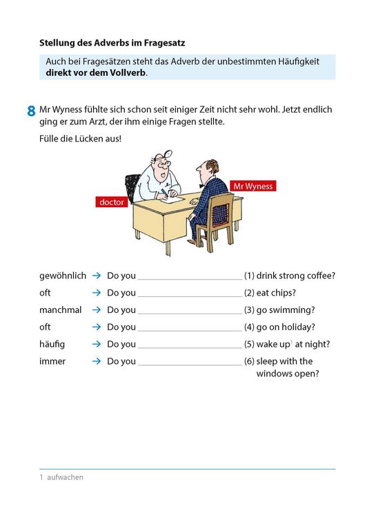 Produktbild: Wichtige Grammatikbereiche. Englisch 6. Klasse, A5-Heft