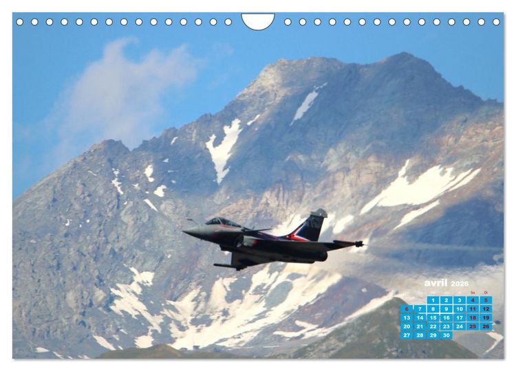 Produktbild: Les ailes fran&ccedil;aises au-dessus des cimes (Calendrier mural 2026 DIN A4 vertical), CALVENDO calendrier mensuel