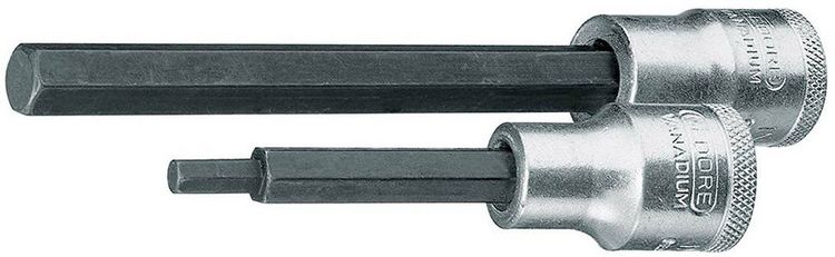 Produktbild: Steckschl&uuml;sseleinsatz IN 19 1/2 Zoll Innen-6-kant SW 6mm L.140mm GEDORE