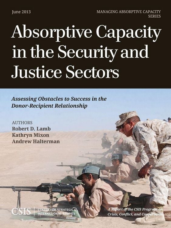 Produktbild: Absorptive Capacity in the Security and Justice Sectors