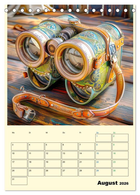 Produktbild: Steampunk Accesoires - Planer (Tischkalender 2026 DIN A5 hoch), CALVENDO Monatskalender