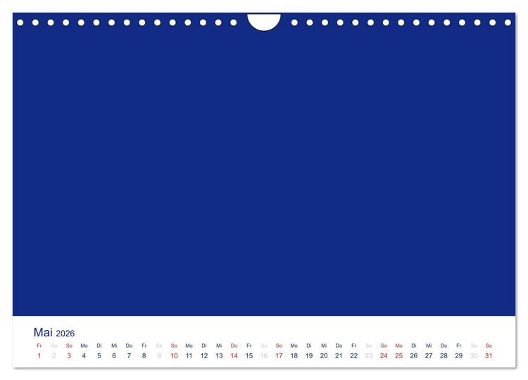 Produktbild: Farbiger Bastelkalender (Wandkalender 2026 DIN A4 quer), CALVENDO Monatskalender