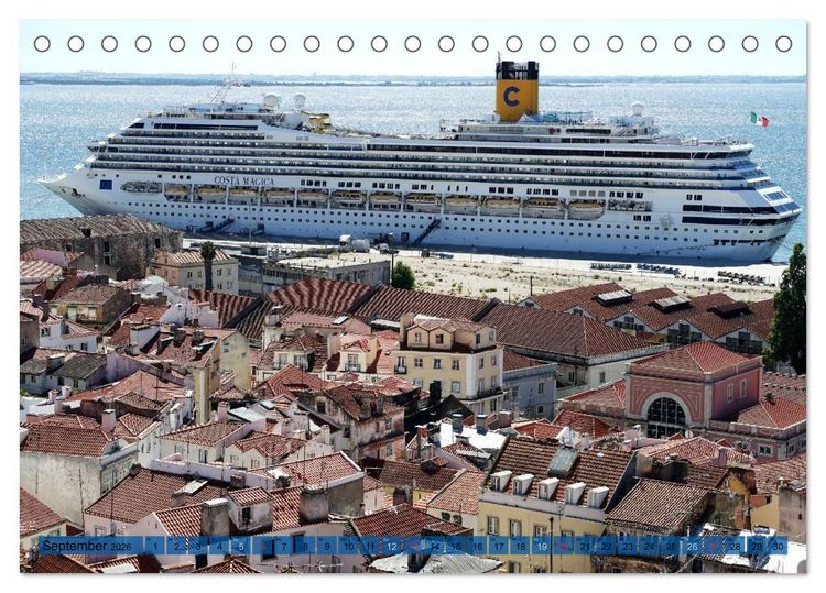 Produktbild: BlickPunkt Lissabon (Tischkalender 2026 DIN A5 quer), CALVENDO Monatskalender