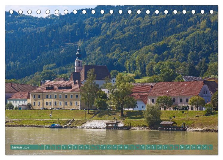 Produktbild: Donauufer im M&uuml;hlviertel (Tischkalender 2026 DIN A5 quer), CALVENDO Monatskalender