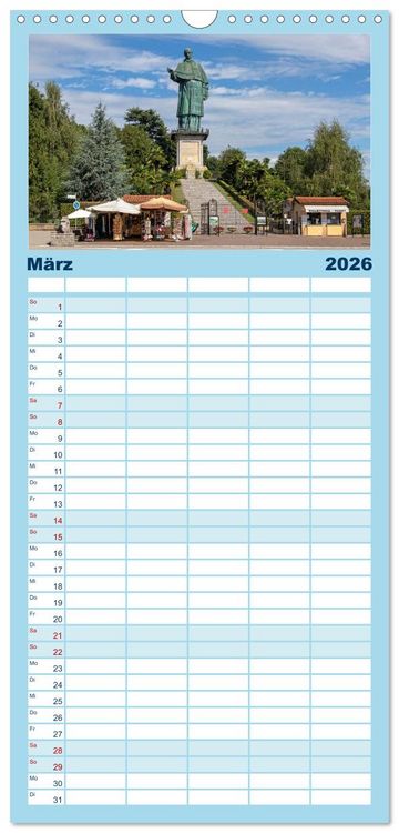 Produktbild: Familienplaner 2026 - Lago Maggiore - Mediterranes Flair umgeben von Bergen mit 5 Spalten (Wandkalender, 21 x 45 cm) CALVENDO