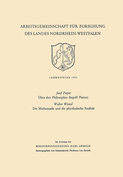 Produktbild: &Uuml;ber den Philosophie-Begriff Platons. Die Mathematik und die physikalische Realit&auml;t