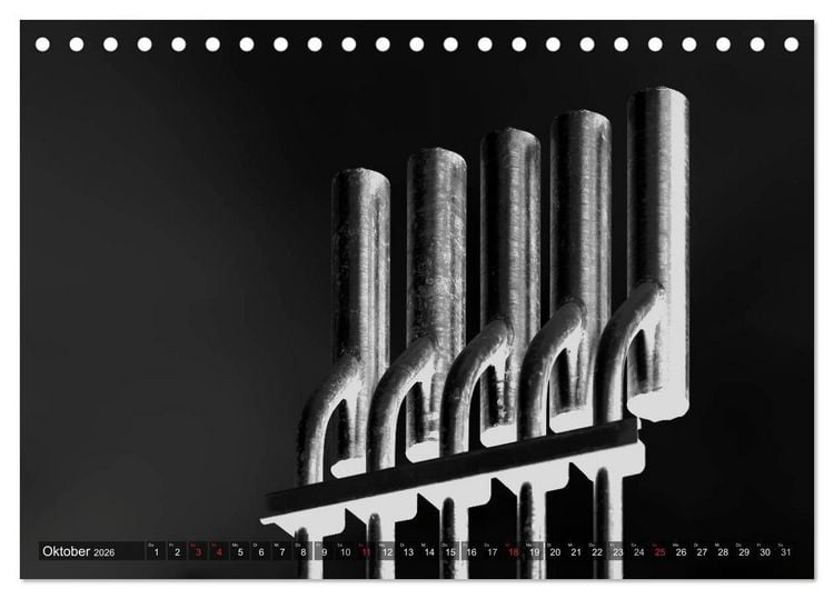 Produktbild: Struktur in Stahl (Tischkalender 2026 DIN A5 quer), CALVENDO Monatskalender