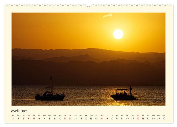 Produktbild: Jordanie - impressions de paysages et d'h&eacute;ritages (Calendrier mural 2026 DIN A2 vertical) calendrier de bureau