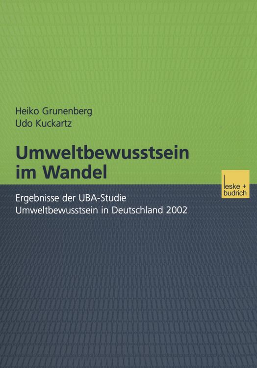Produktbild: Umweltbewusstsein im Wandel
