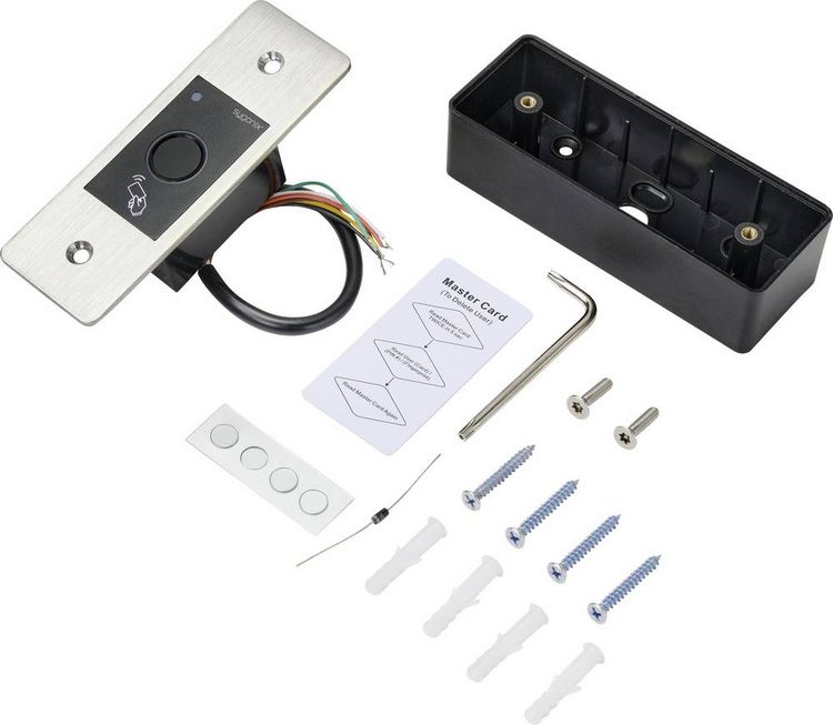 Produktbild: Sygonix SY-4760952 Fingerprint/RFID Zugangssystem Unterputz 12 V/DC, 18 V/DC IP66