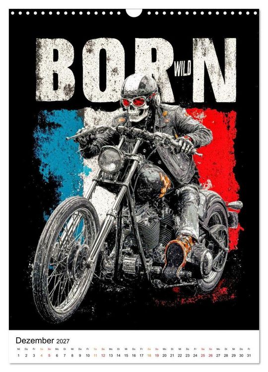 Produktbild: Phantom Bikers - Born Wild (Wandkalender 2027 DIN A3 hoch), CALVENDO Monatskalender