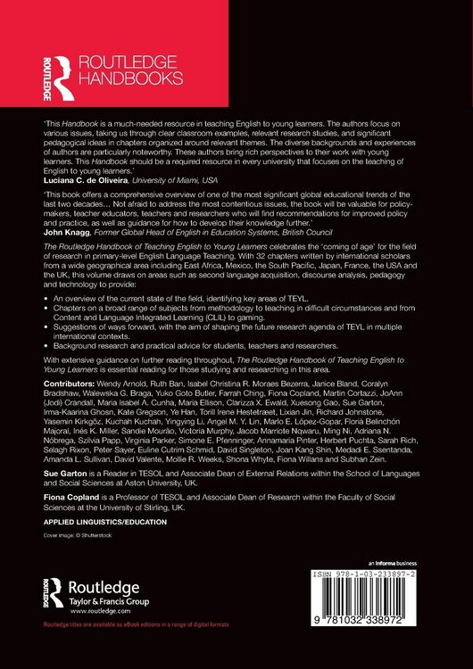 Produktbild: The Routledge Handbook of Teaching English to Young Learners