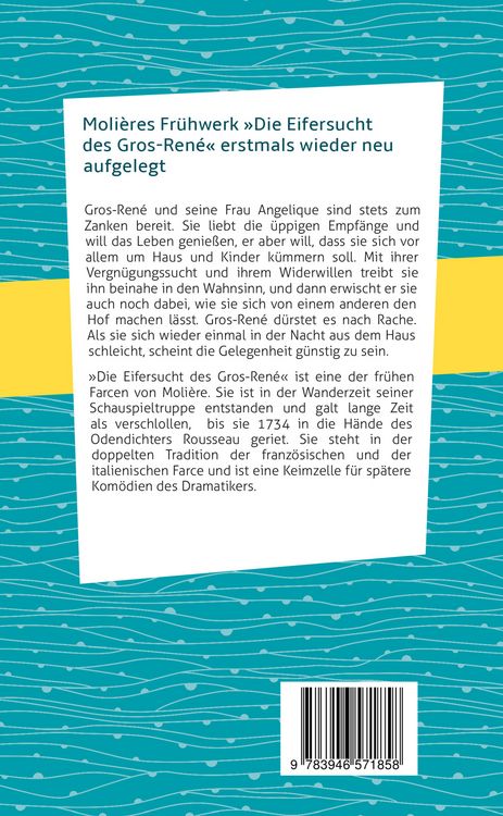 Produktbild: Die Eifersucht des Gros-Ren&eacute;. Moli&egrave;re: Eine Kom&ouml;die