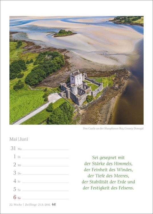 Produktbild: Irische Segensw&uuml;nsche Wochenkalender 2027 - mit Zitaten