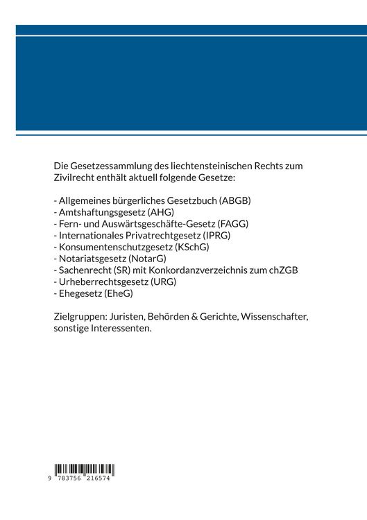 Produktbild: Gesetzessammlung des liechtensteinischen Rechts