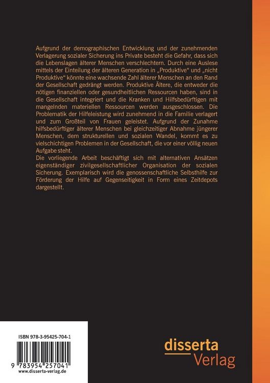 Produktbild: Genossenschaftliche Selbsthilfe und nachhaltige Soziale Arbeit: Eigenst&auml;ndige Soziale Sicherung in der Gemeinwesen&ouml;konomie