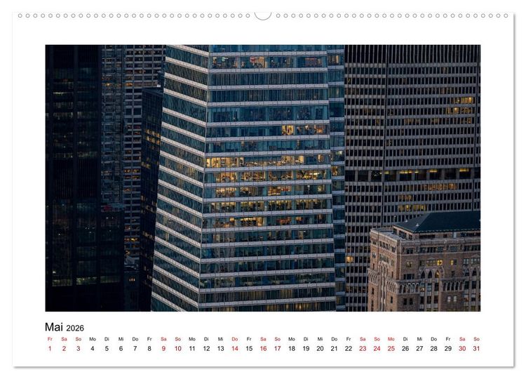Produktbild: Fassadenpoesie &ndash; Muster & Strukturen aus New York (hochwertiger Premium Wandkalender 2026 DIN A2 quer), Kunstdruck in Hochglanz