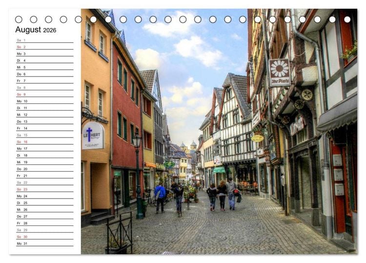 Produktbild: Die sch&ouml;nsten Orte der Eifel (Tischkalender 2026 DIN A5 quer), CALVENDO Monatskalender