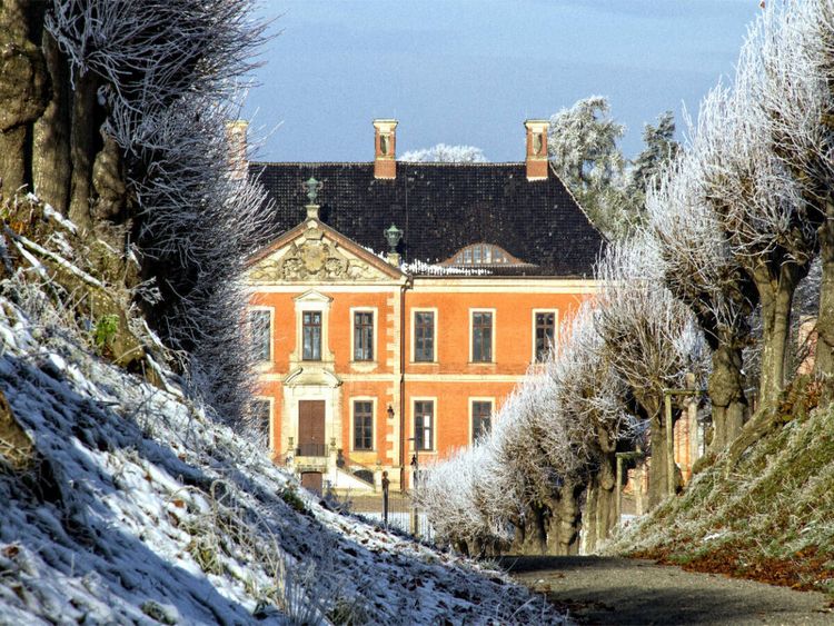 Produktbild: CALVENDO Puzzle Winter in Schloss Bothmer im Kl&uuml;tzer Winkel | 1000 Teile Lege-Gr&ouml;&szlig;e 64x48cm Foto-Puzzle f&uuml;r gl&uuml;ckliche Stunden