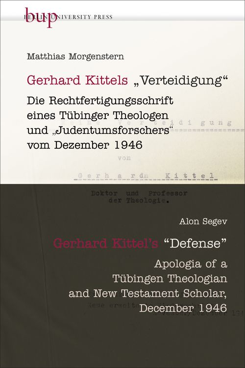 Produktbild: Gerhard Kittels Verteidigung | Gerhard Kittel&rsquo;s Defence