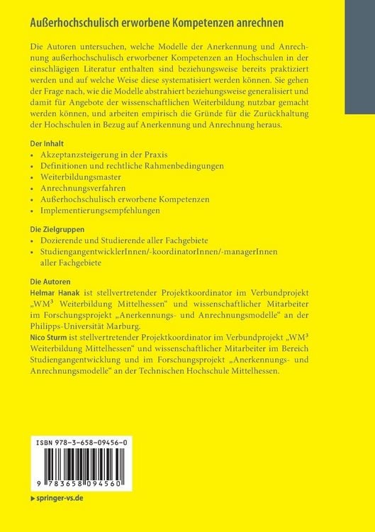 Produktbild: Au&szlig;erhochschulisch erworbene Kompetenzen anrechnen