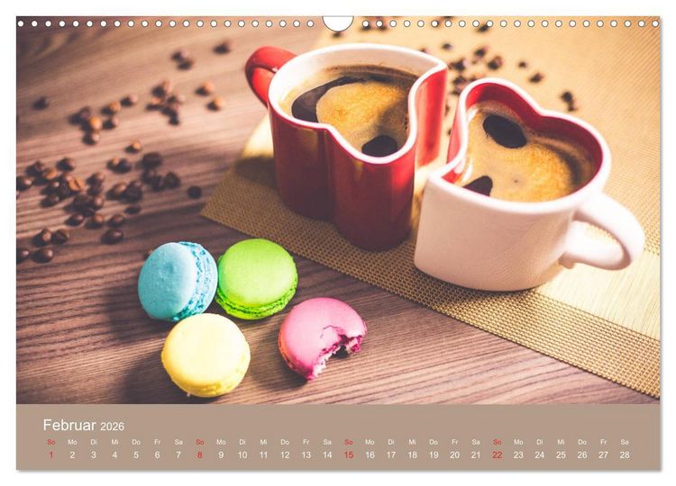 Produktbild: I Love Coffee - Dein Kaffeekalender f&uuml;r Geniesser des schwarzen Goldes (Wandkalender 2026 DIN A3 quer), CALVENDO Monatskalender