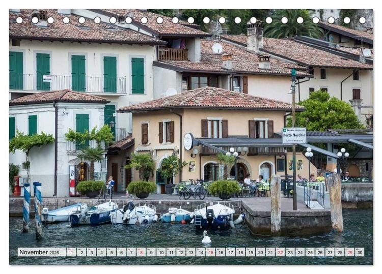 Produktbild: GARDASEE Idyllisches Limone sul Garda (Tischkalender 2026 DIN A5 quer), CALVENDO Monatskalender