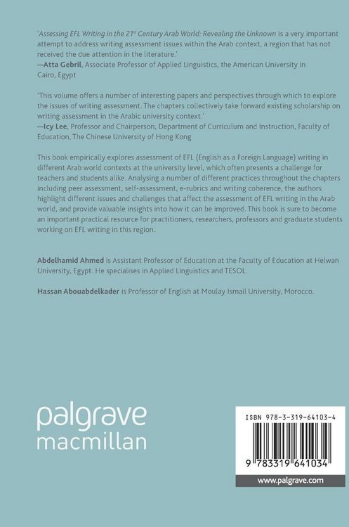 Produktbild: Assessing EFL Writing in the 21st Century Arab World